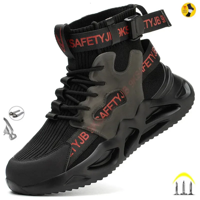 Botas 3650 Trabalho Indestrutível Sapatos de Segurança Homens Aço Toe Punctureproof Sapatilhas Masculino Calçado Adulto 231121