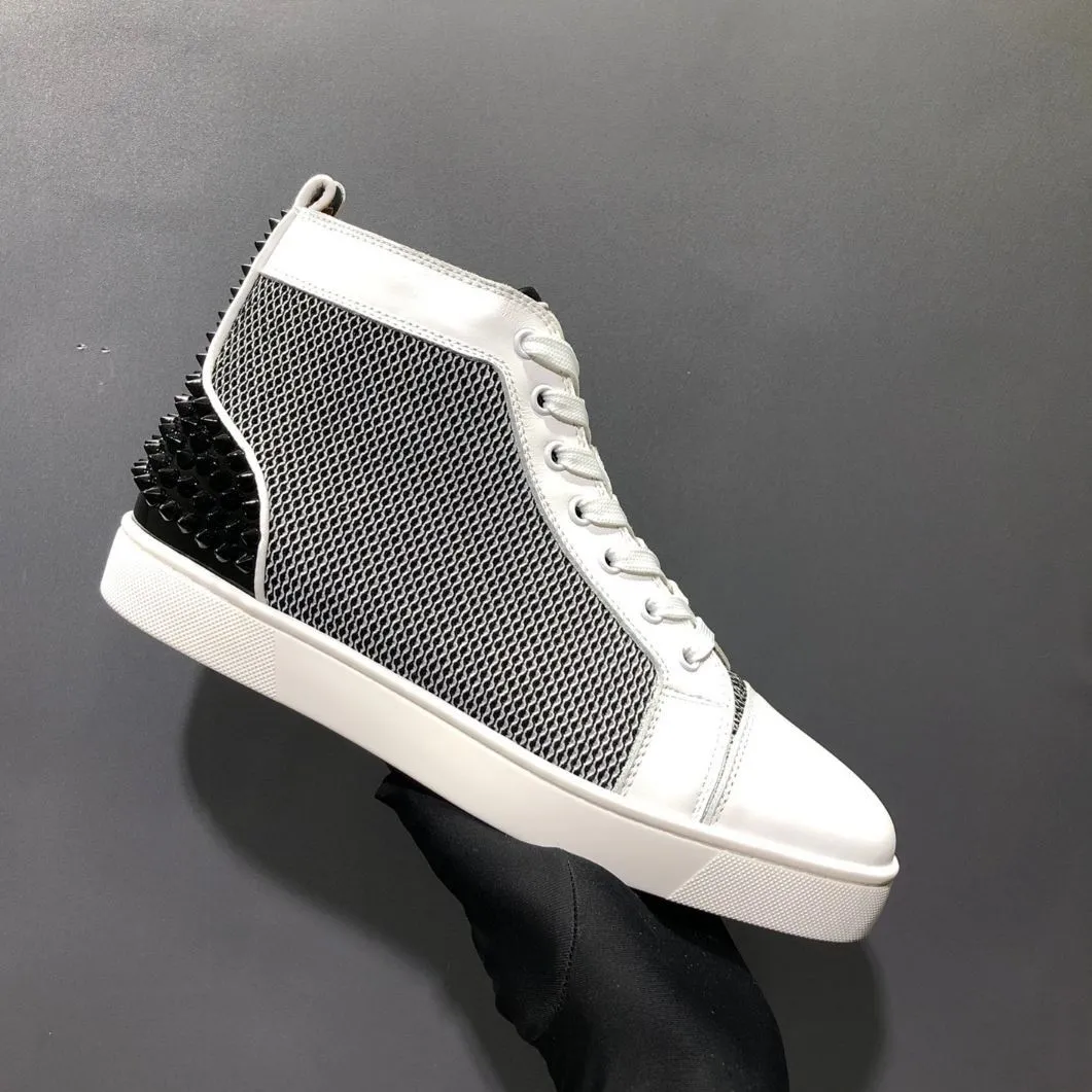 nya barn casual skor loafers röda plattformsbottnar herr designer skor sneakers stor storlek US 13 casual kvinnor sko svart glitter mode platt tränare 36-47 euro