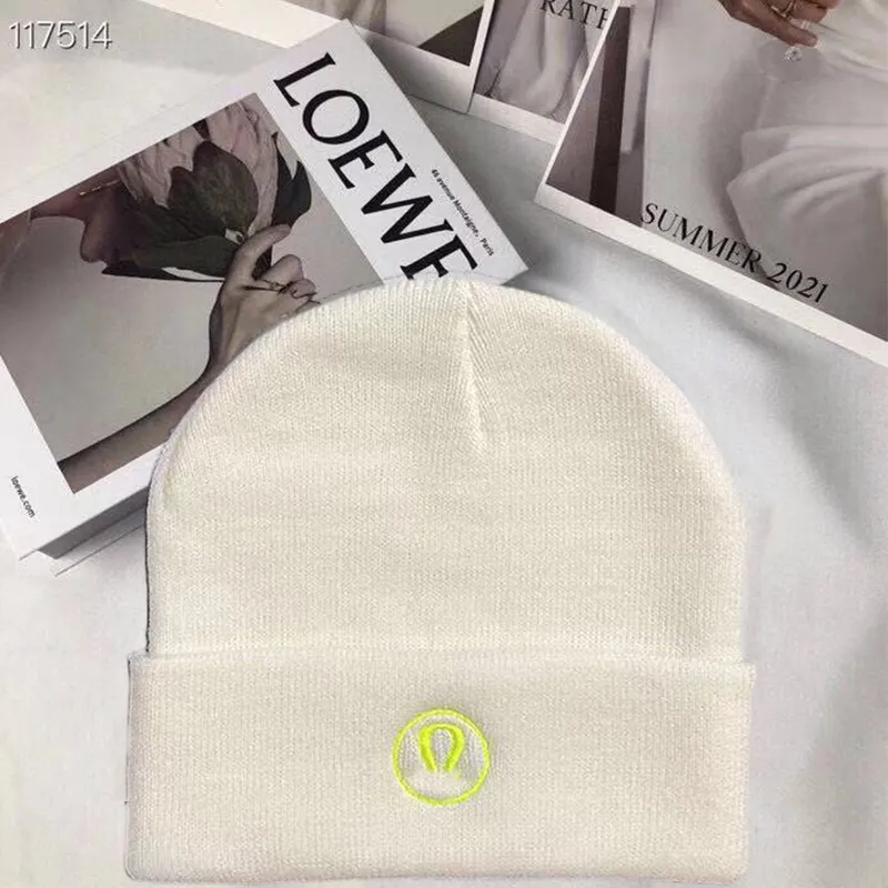 designer Luxury lulus beanie cap Knitted Hat autumn winter wool Gentleman Elegance versatile temperament Casual fashion warm gift