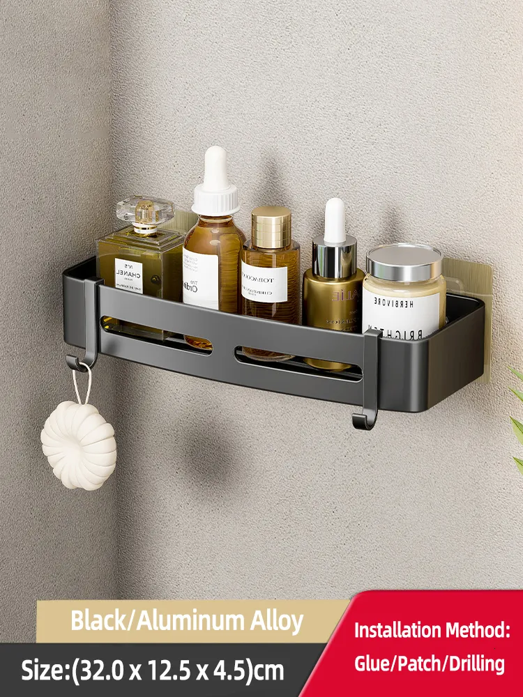 Estantes De Baño Estantes De Baño Aleación De Aluminio Sin Taladro De  Paredes Montadas En La Pared Estante De Ducha De Baño Ducha De Baño  Accesorios De Baño 230422 De 11,73 €