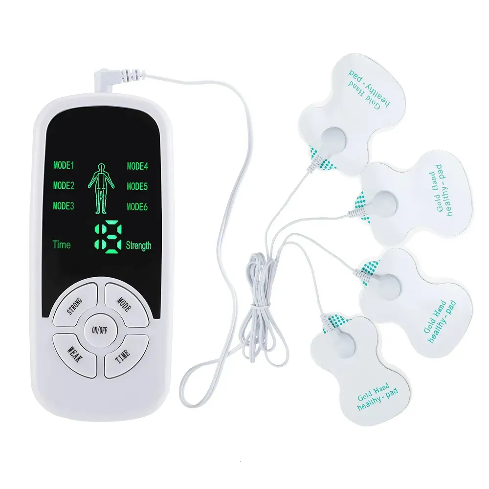 Back Massager 6 Modes EMS Electric Muscle Therapy Stimulator Tens Unit Machine Meridian Physiotherapy Pulse Abdominal Prostate Body 231121