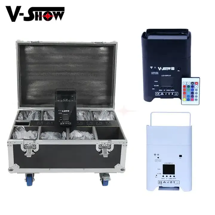 DHgate.com:V-Show 6x18W RGBWA+UV LED Par Light: Wireless Battery ...