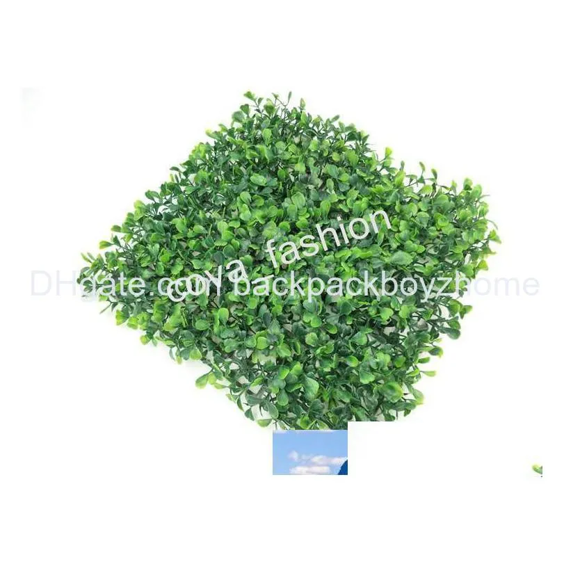 庭の装飾人工芝草マットペットフード9.8x9.8プラスチック水槽偽の芝生マイクロランドスケープドロップデリバリーホームパティオotqx1