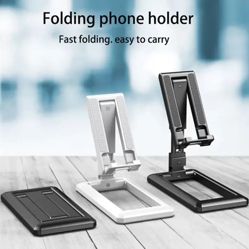 Adjustable Foldable Cell Phone Mount Bracket For Desktop, Live