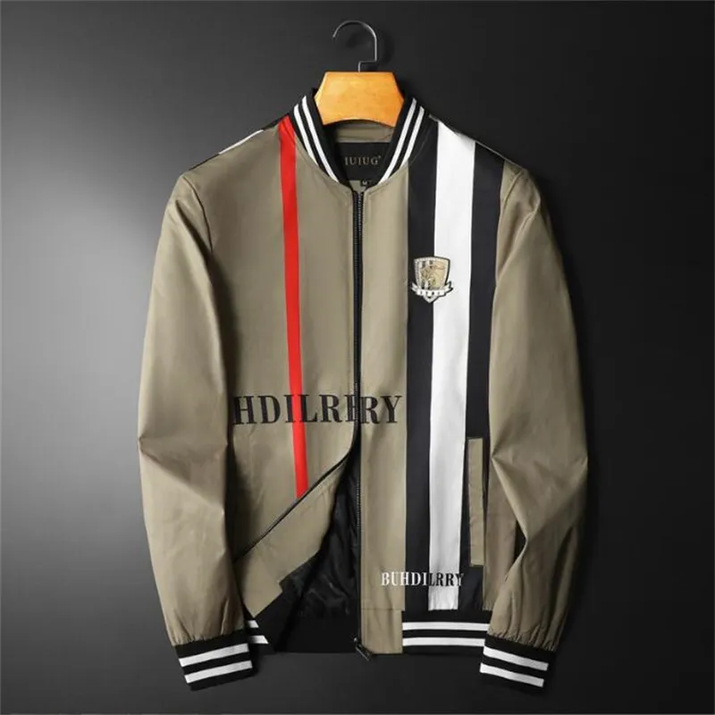 2024 Men s Waterproof Cotton Blend Casual Jacket Long Sleeve Zipper Closure Outerwear