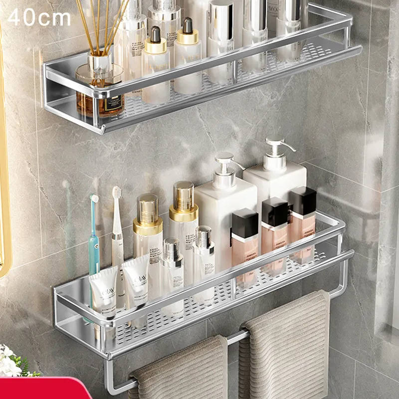 Comprar Estante de baño, soporte para champú, estantes para ducha, montaje  en pared, cesta de almacenamiento para cocina, estante para cosméticos,  organizador para el hogar, accesorios de baño