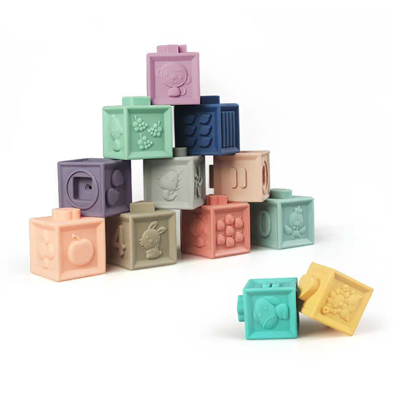 Lepin Blocks Lepin Blocks Children's Development Intelligence Toys Soft Adhesive Building Blocks Bitable Silicone Early Education Toys