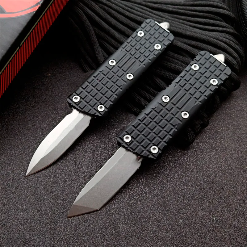 MICRO TECH Mini UT AUTO Knife 1.88" Blade, Aviation aluminum (T6-6061) Handles, Camping Outdoor Tool Tactical Combat Self-defense Pocket EDC Knives