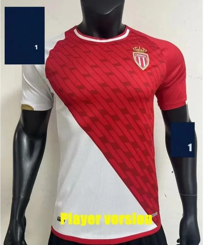 MonAcO Yupoo Jersey Soccer Kids Kit Player Version 2023 2024 Home
