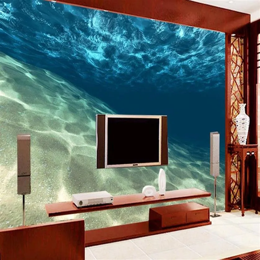 Embossed Rose Flower 3D Mural Ocean Wallpaper For Living Room, Walls ...