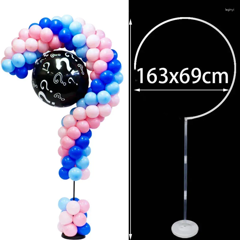 Party Decoration Frågan Mark Balloon Stand Kön Reveal Holder Baby Shower Birthday Wedding Diy Home Decor Supplies