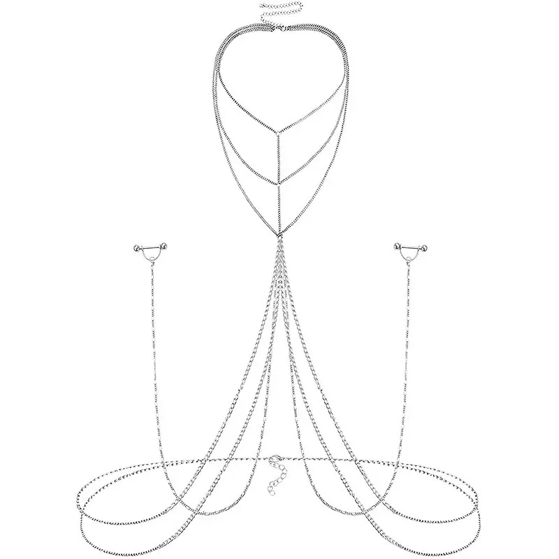 Navelklockknappringar Stylish Nipple med kroppskedjan Förbättra ditt genomträngande utseende 231122