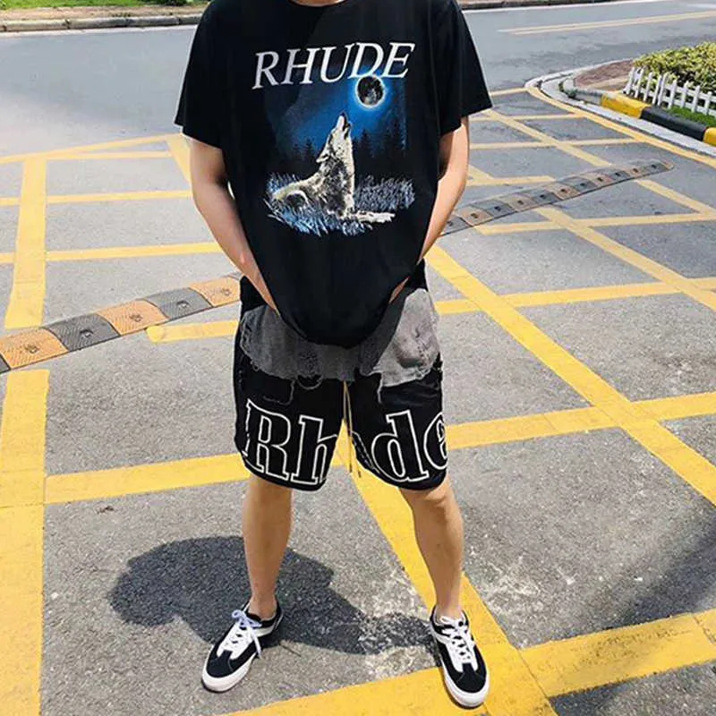 Designer Clothing Rhude Track Mesh Loose Ins Trendy Street Designer Clothing Rhude Track Mesh Loose Ins Trendy Street