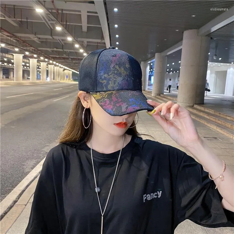 Beanies Beanie/Skull Caps Hat Female Versatile Sunshade Bronzing Camouflage Fashion Breathable Baseball Cap Small Face CapBeanie/Skull