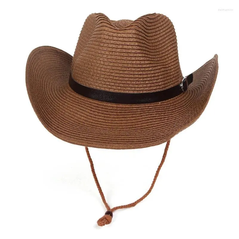 Adjustable Color Straw Cowboy Straw Beach Hat For Men And Women Sun  Protection For Spring And Summer Outdoor Activities From Delmarnior, $9.32