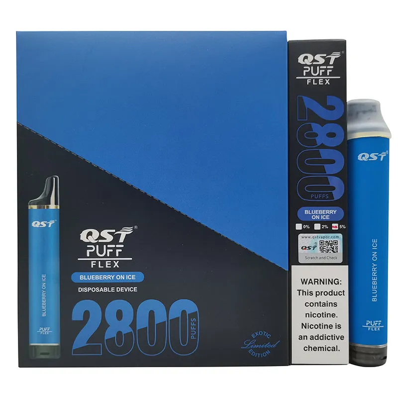 QST Original Puff Flex 2800 Puffs E Cigarettes 8ml 850mah 0 2 5