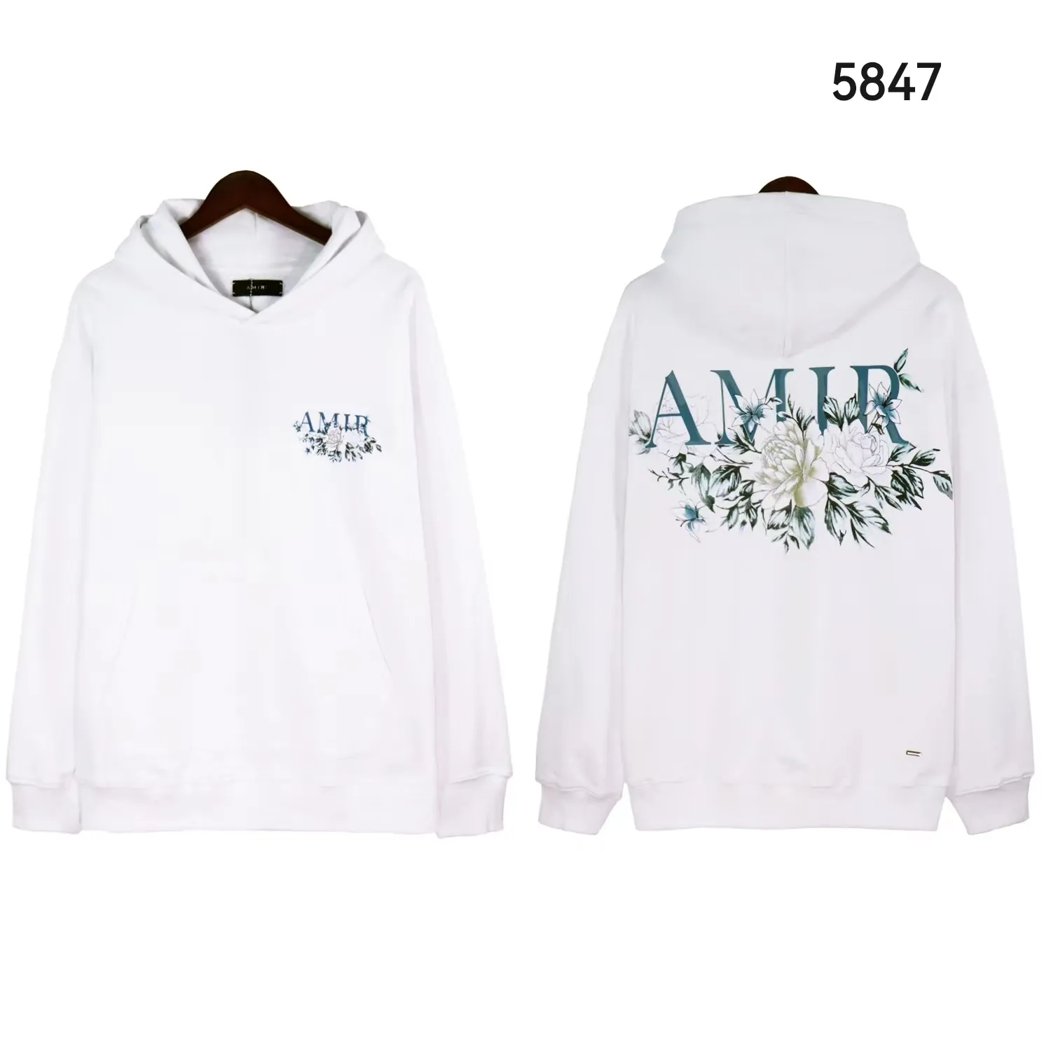 Coat Designer Bone Letter Lång ärm Hoodie Street Loose Pure Cotton Hoodie med hoodie -män och kvinnor samma par bär med Hat Series Spider Hoodie