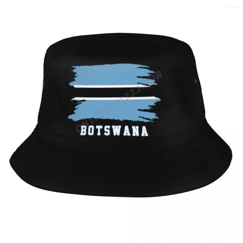 قبعات دلو Berets Botswana Cool Botswanian Fans Sun Shown Summer Summer Fisherman Caps Fishing Hat