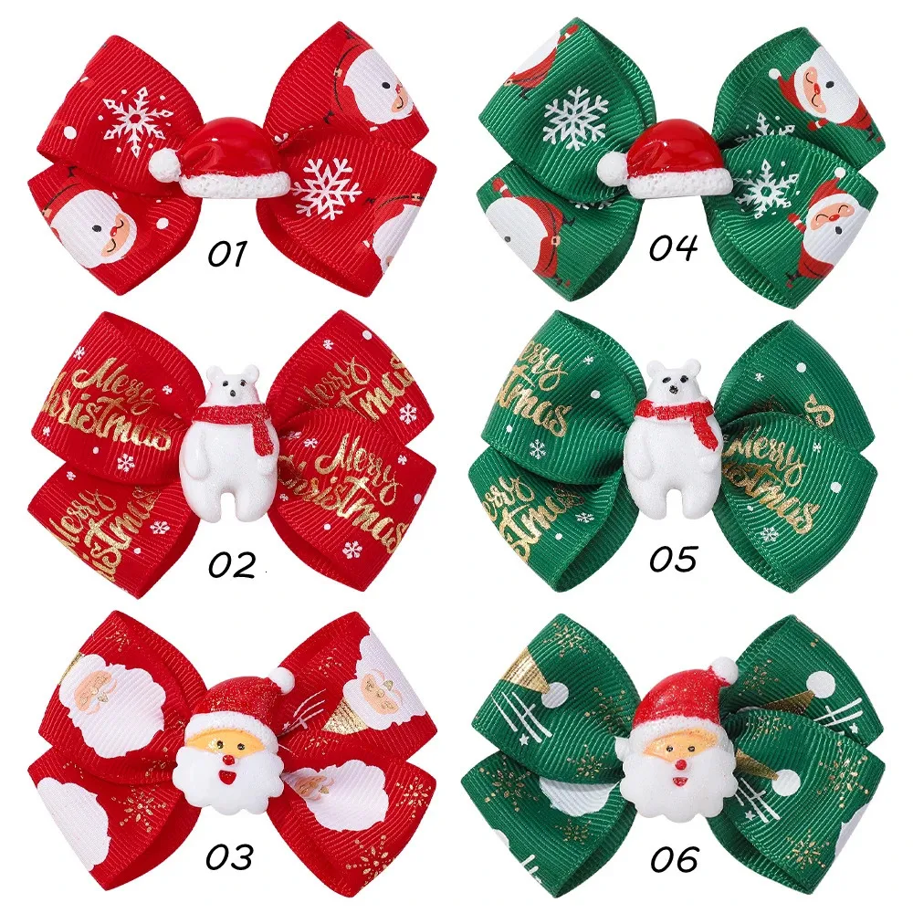 Weihnachtsband-Haarspangen Set 36 Stück - Hochwertige Baby Mädchen Kinder Haarclips