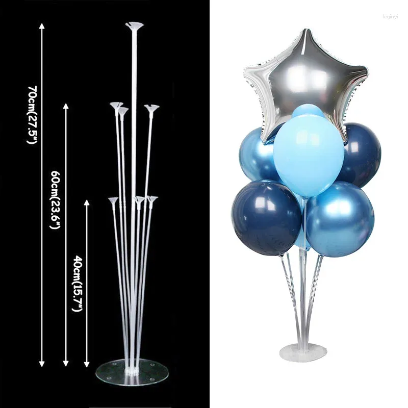 Decorazione per feste 70 cm Compleanno Ballon Colonna Base Supporto per bastoncino per palloncino Supporto da tavolo per decorazioni per baby shower Decorazioni di nozze