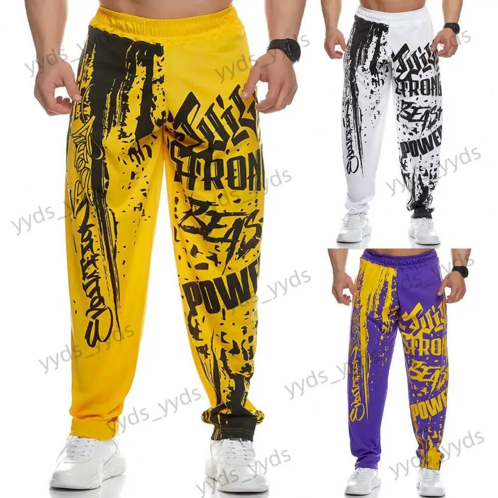 Erkekler Pantolon Şık Joggers Swearpants Fitness hızlı kuru rahat vücut geliştirme joggers pantolon yumuşak gevşek erkek eşofmanları spor salonu için t231122