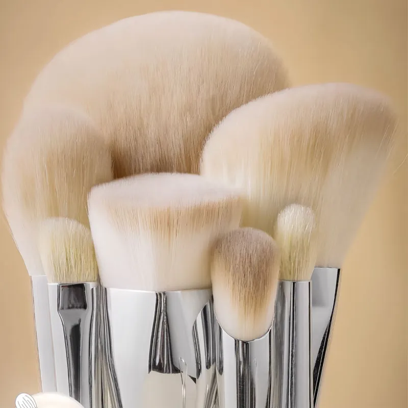 Makeup Brushes Tools Pearl Series 11pcs + Bag Makeup Brushes Support Personnalisation Q240507