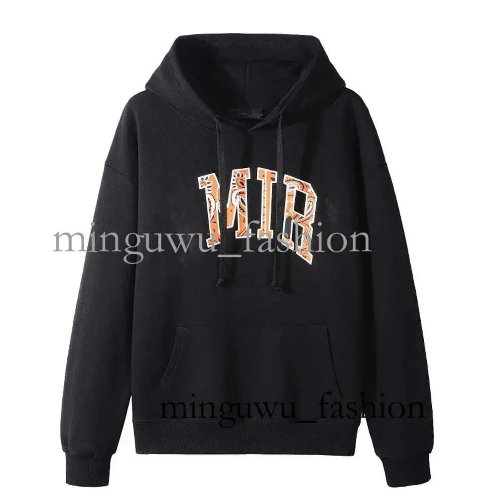 Designerskie odzież męskie bluzy Amires Am Hoodies Amas Floral Mały świeży wzór Sweter z kapturem Terry For Men Fashion 71 600