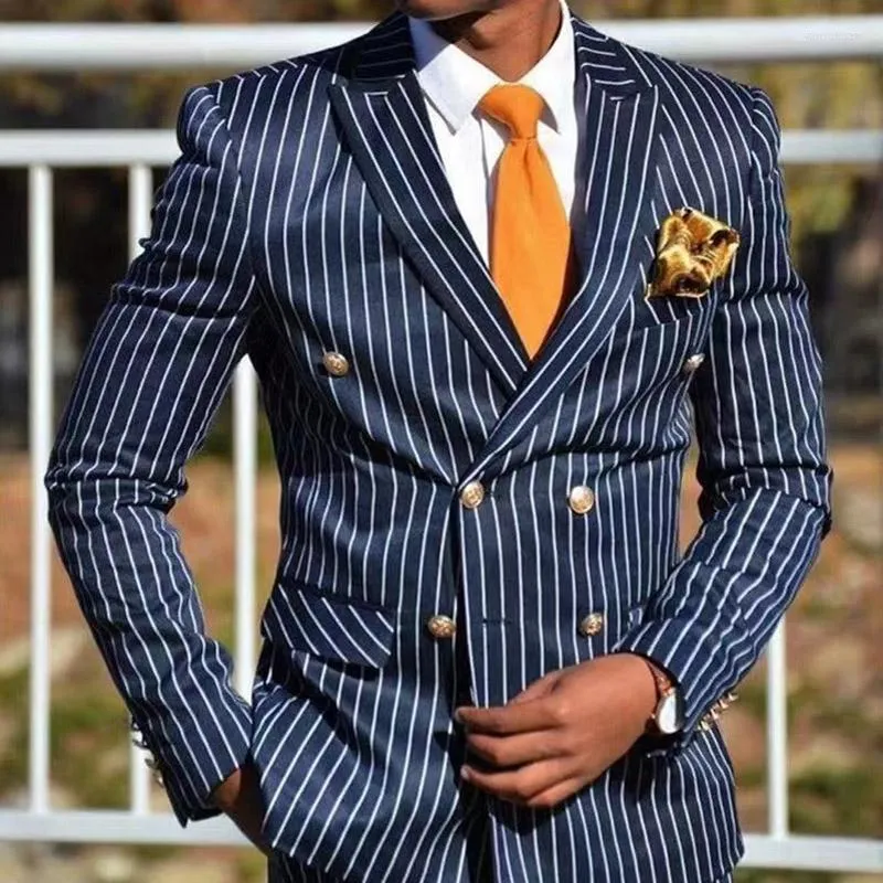 Mens Suits Men Business Striped Print Coat Fashion Single Breasted Button Outerwears Man Casual Suit Blazer Autumn Turn Down Collar Jacket From 45 95 DHgate