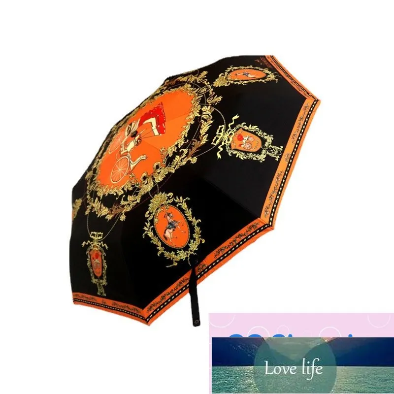 Ombrelli con stampa di personalità di alta qualità INS Ombrelli automatici di moda Uomo Donna Ombrello di marca Impermeabile Ombrello parasole piovoso soleggiato