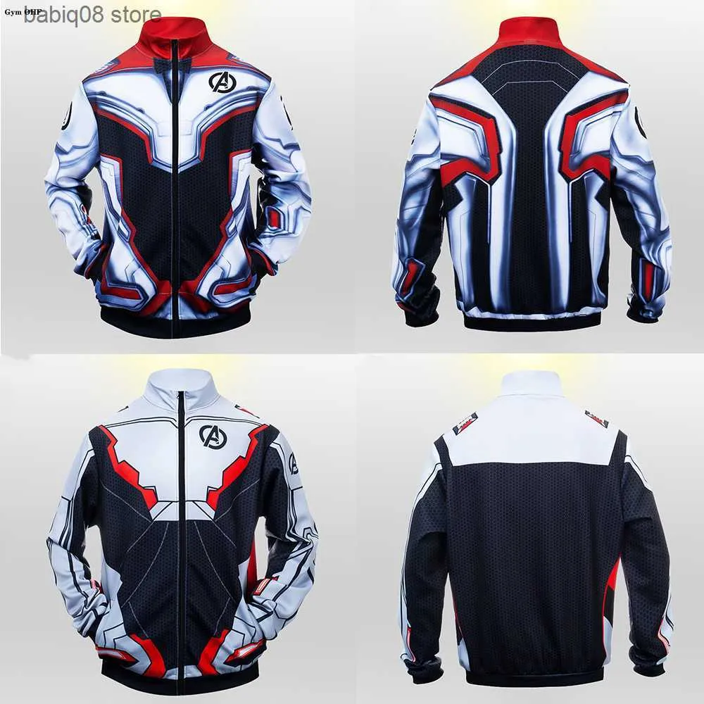 Vêtements de sport The Avenger Endgame Quantum Realm Veste Hommes Femmes Zipper Manteau 3D Imprimer Automne Casual Mode Garçons et Filles Sweat Vestes T230422