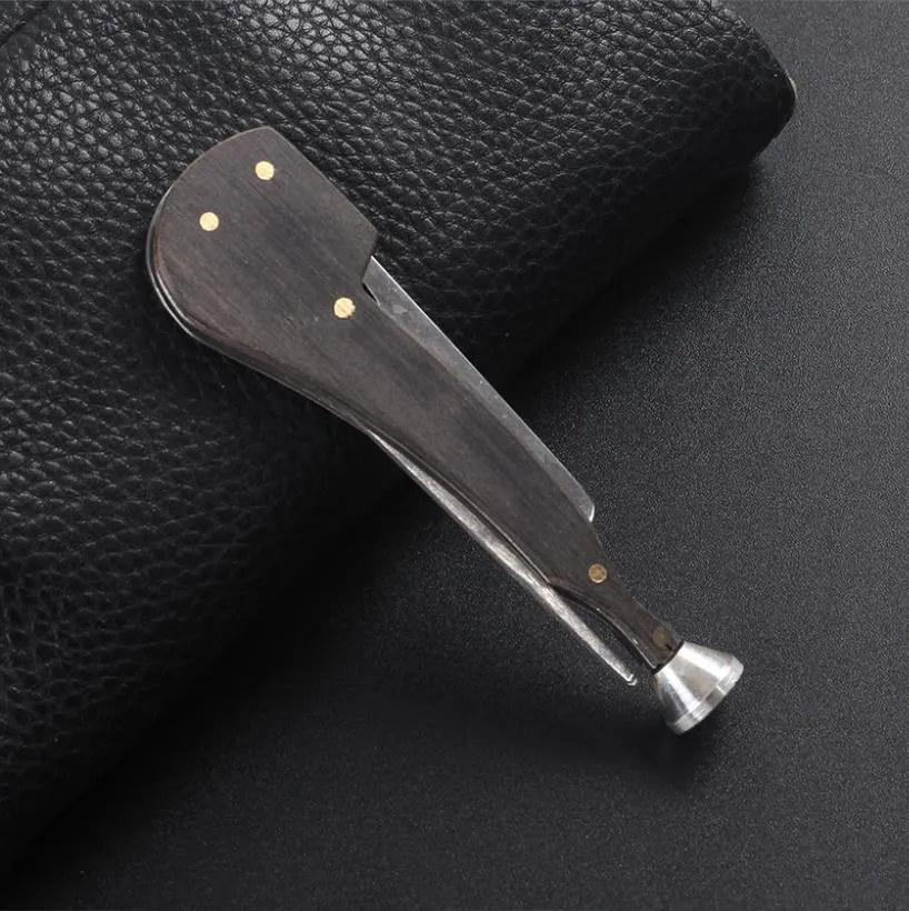 Smoking Pipes Black sandalwood pipe, stainless steel three in one cigarette knife tool, wholesale pipe