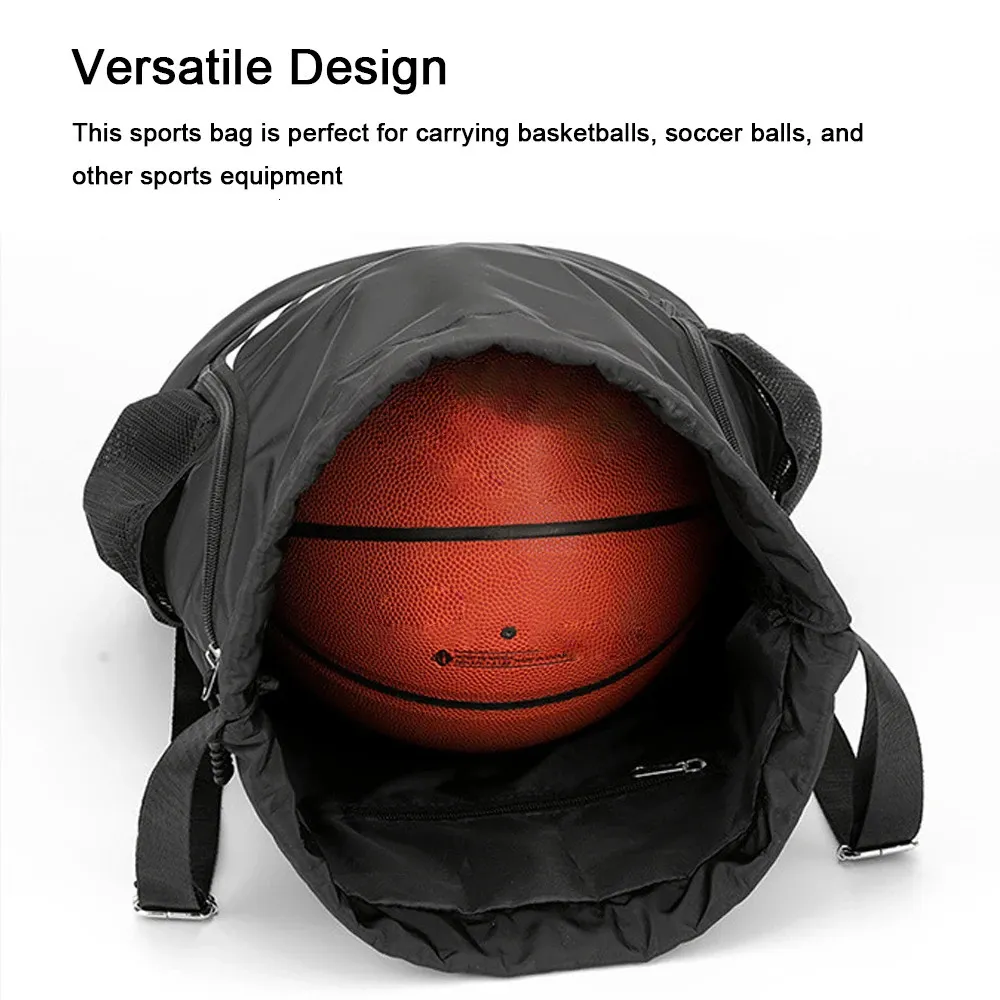 Grande Zaino Sportivo Con Coulisse E Scomparto Scarpe – Impermeabile Per Palestra, Spiaggia E Viaggi