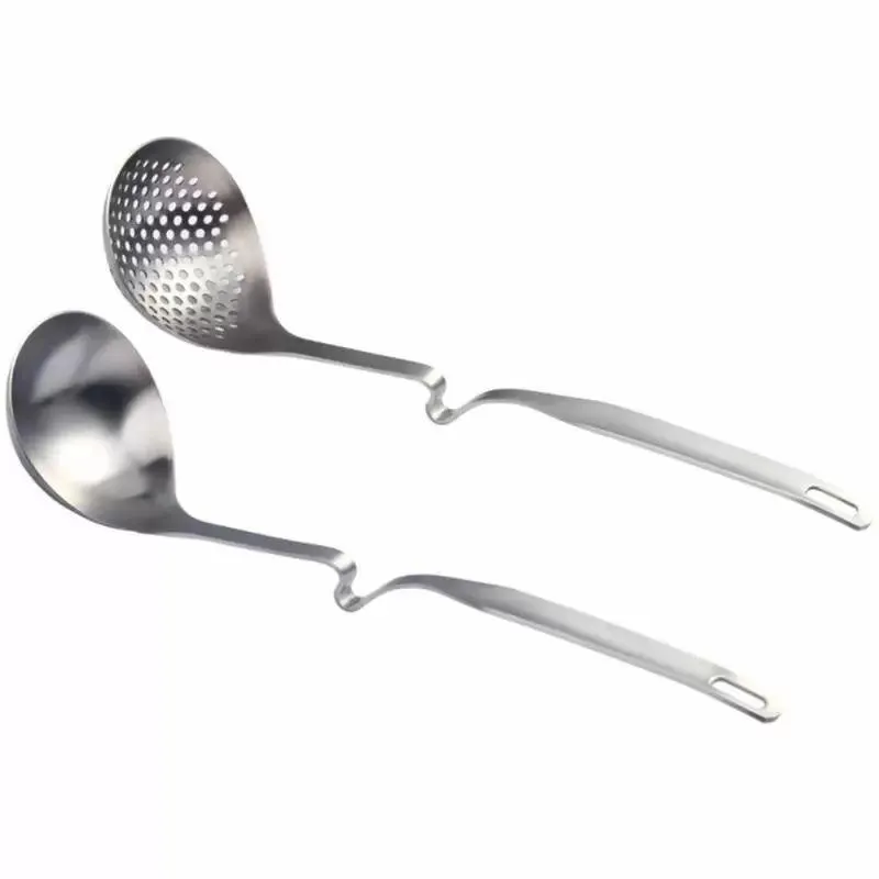 Cucchiai 2 pz Mestolo Intaglio Cucchiaio Pentola Appeso Colino Utensile Da Cucina Consegna Goccia Giardino di Casa Sala Da Pranzo Bar Posate Dh4V6