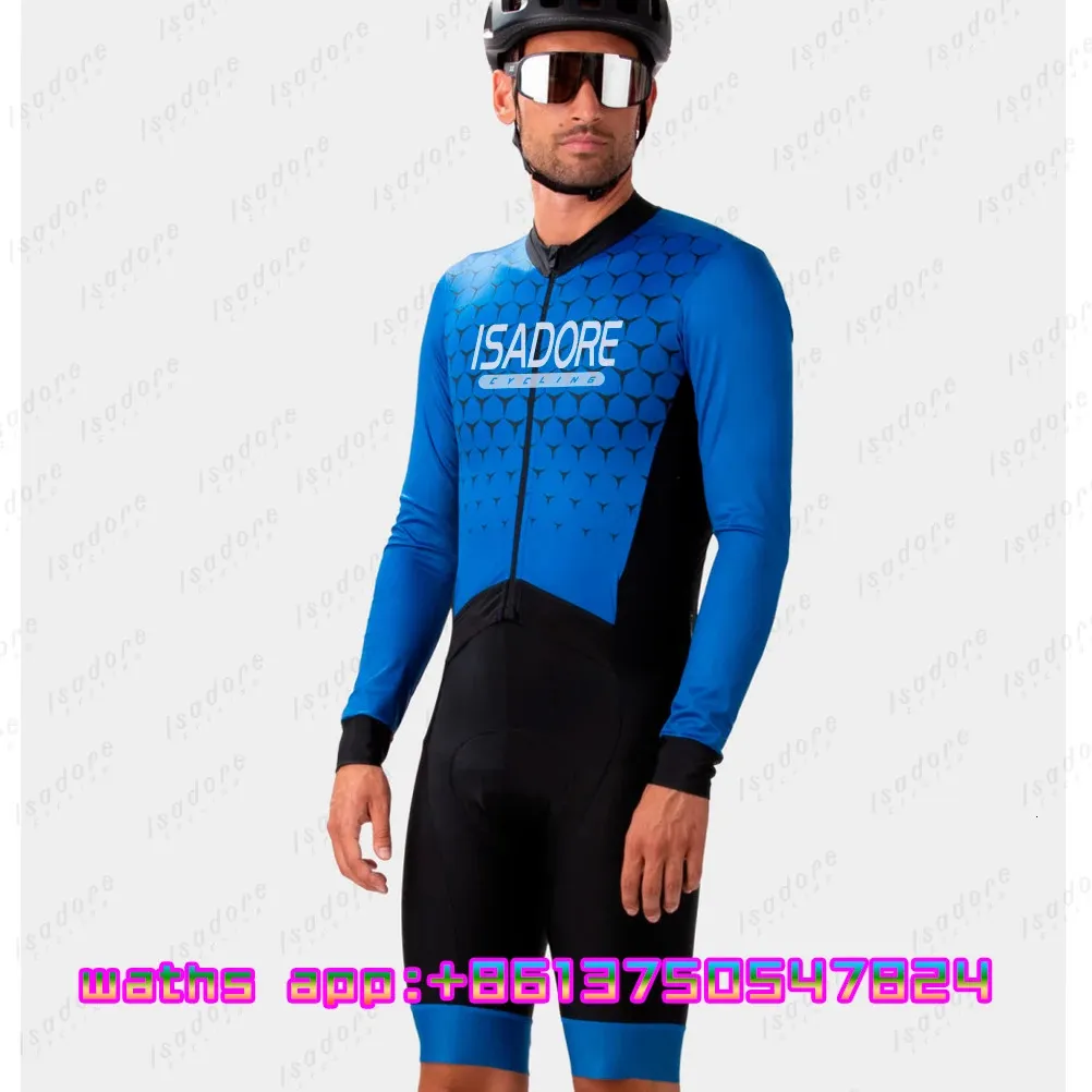 Ensembles de maillot de cyclisme isadore hommes Aero Skinsuit Traje vêtements de vélo Mono Ciclismo Hombre Triatlon costume Trisui vtt Ropa 231122