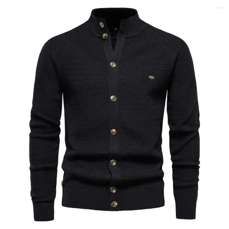 Motorcycle Armor European And American Tops Autumn Winter Cardigans Men's Sweaters High-quality Business For Men