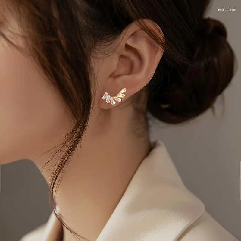 Boucles d'oreilles classiques brillant strass cristal pétales pour femmes filles fête goutte d'eau oreille accessoires bijoux de mode