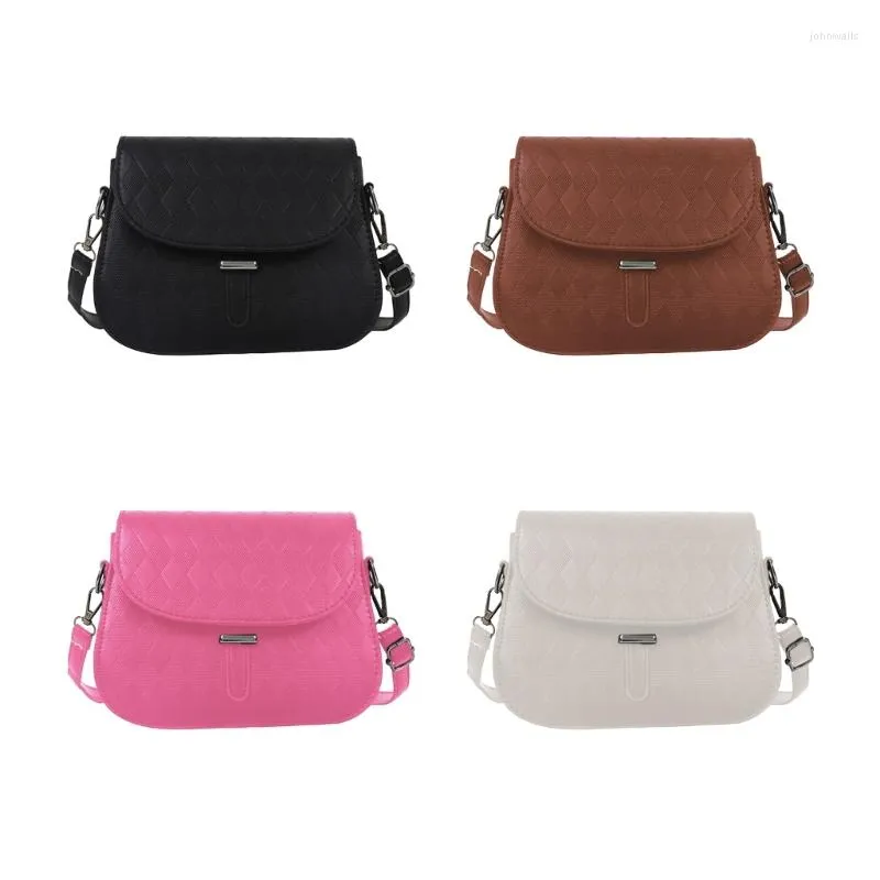 Sacs d'école filles mode sac à bandoulière femmes PU messager dames décontracté bandoulière couleur unie téléphone portable sac à main pour quotidien K3KF