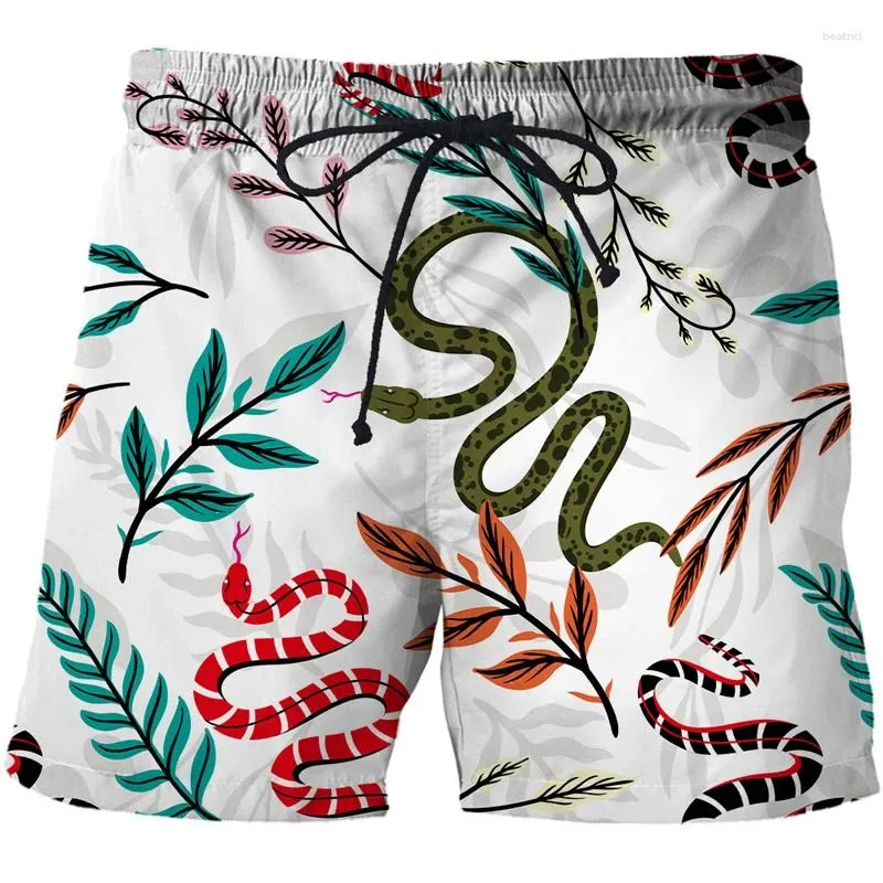 Shorts pour hommes motif serpent Streetwear garçons courts impression 3D enfants pantalons décontractés d'été confortable