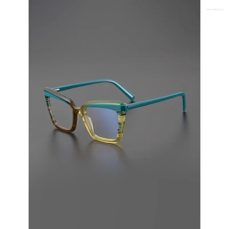 Sunglasses Frames Niche Designer Brand Color Matching Glasses Frame Large No Makeup Men Women Myopia Reading Fashion Optical Eyeglasses