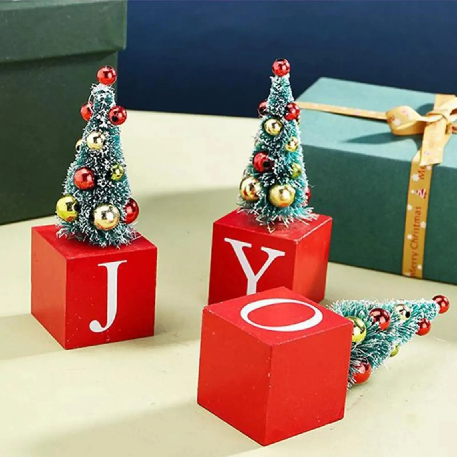 Mini Sapin De Noël En Bois – Décoration De Table, Bureau, Déco Festive 20 Cm - 5