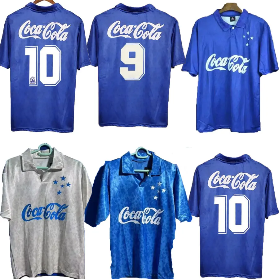 Retro Cruzeiro 93 94 2011 Rononaldo Giovanni Bruno Jose 1993 1994 2011 레트로 홈 세 번째 축구 셔츠