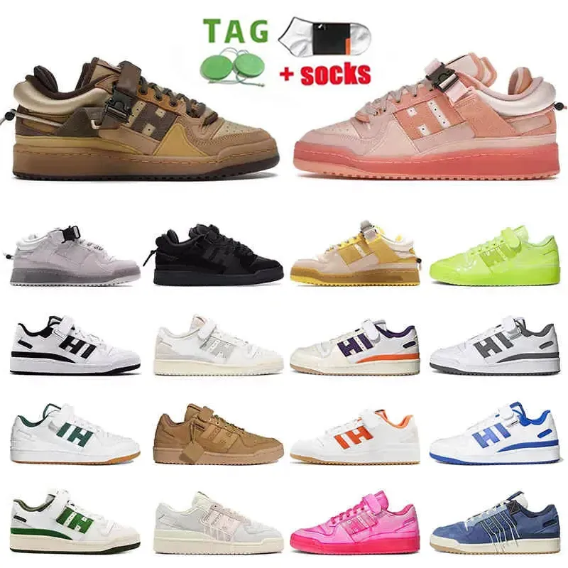 84 Bunny Designer Low Bad Fashion Forum Vrijetijdsschoenen Wit Gum Helderblauw Zwart Orbit Grijs Groen Roze Echt Oranje Band Taupe Oxide Cinder Dames Heren Trainer Sneakers