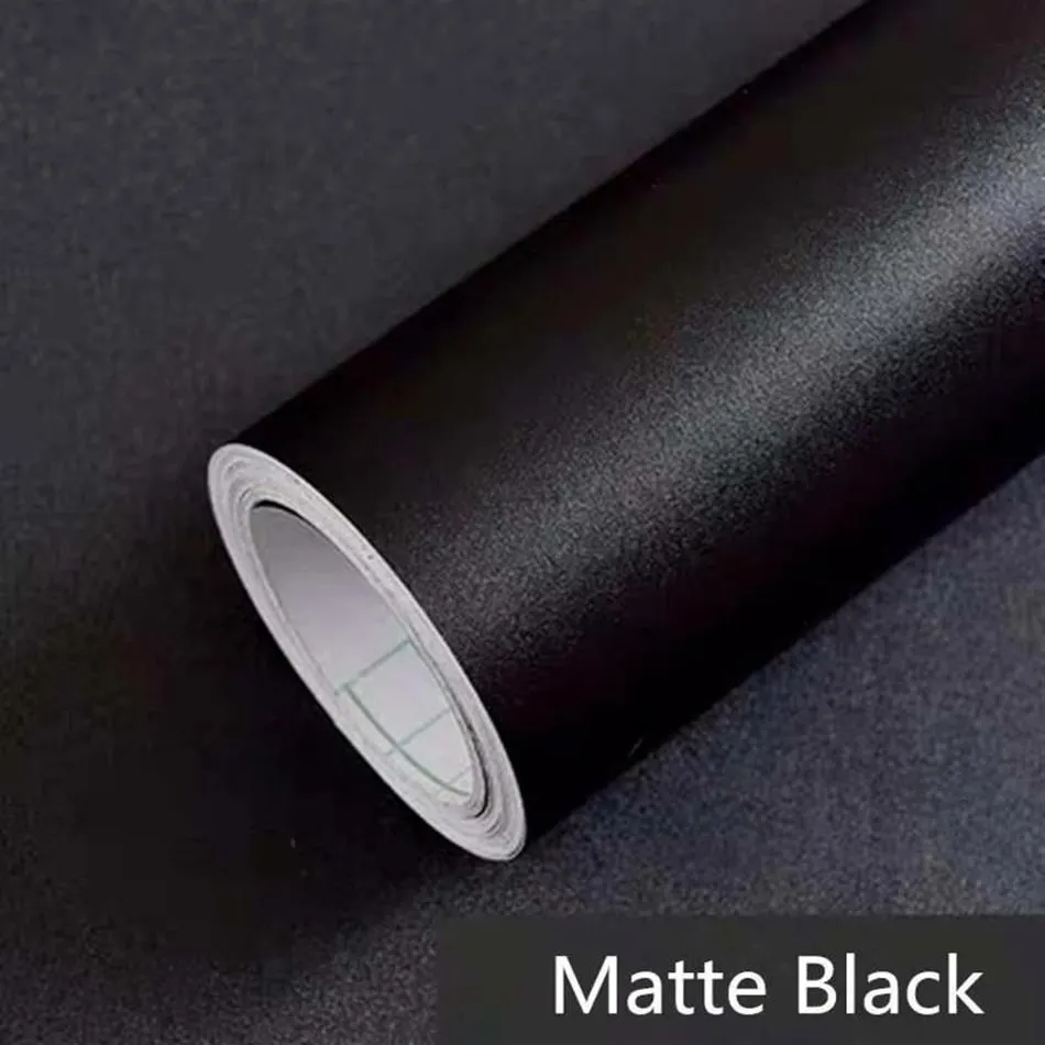 Papéis de parede Matte preto adesivo autônomo gaveta de papel peel stick decoração removível Modern Wallpaper Papel Pared3236