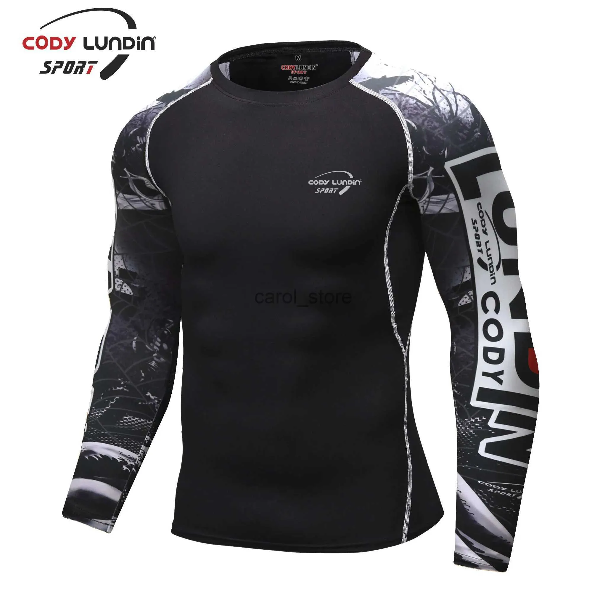 Męskie koszulki Cody Lundin UV Protection Długie rękaw SWOJE RASHGUARD FOR MĘŻCZYZN SWOIM SKIGH SURF SURF JOZDY SUBLIMACJA SUBLIMACJA