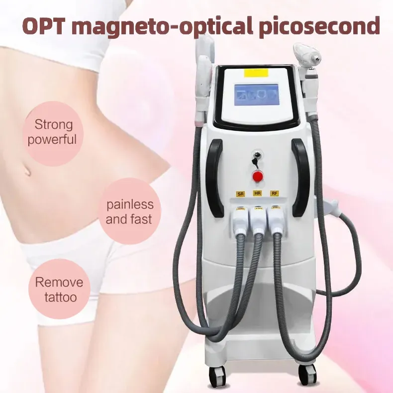 Remarkable Result 360 Magneto OPT Hair Removal Machine with Picolaser Tattoo Dark Pigment Removal RF Fine Lines Dark Circle Improving 3 in 1 Beauty Device