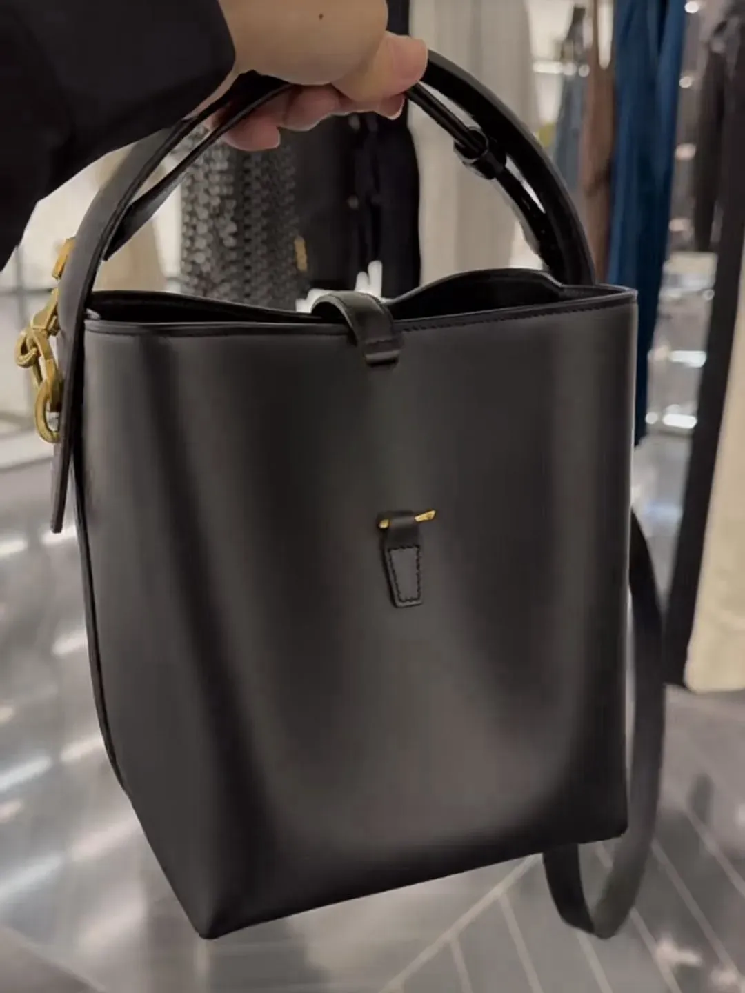 Najwyższej jakości torebki luksusowe le 37 designerska torba błyszcząca skórzana torba kubełkowa Kobiety mody krzyżowe torby na ramię TOTE 2-w-1 mini portfela M8945