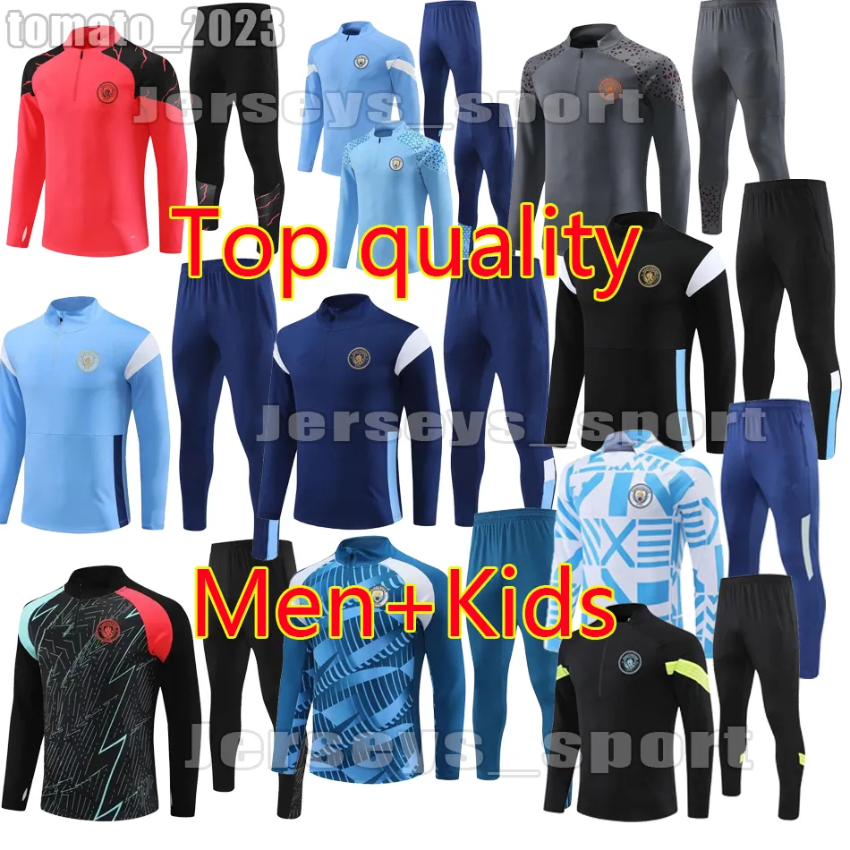 Save Big on Bulk Mens Football Tracksuits 2023 MC Half Zipper Man City  Training Suit Tracksuit MEN Kids 21/22/23 Long Sleeve Man Sportswear  Football