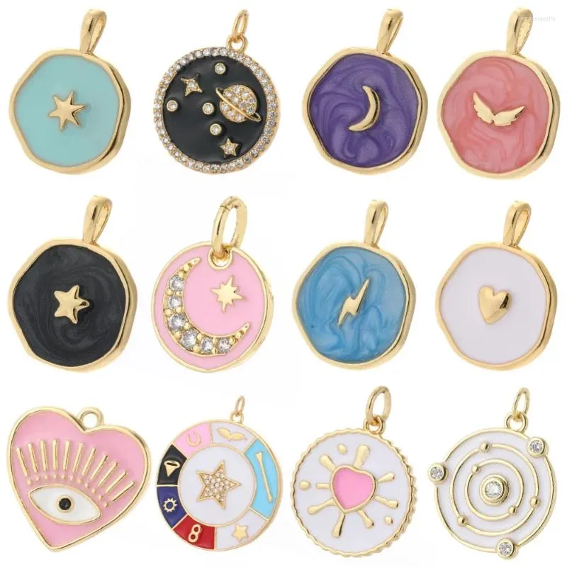 Charms Planet Moon Star Heart for Jewelry Making Supplies Bohemia cut