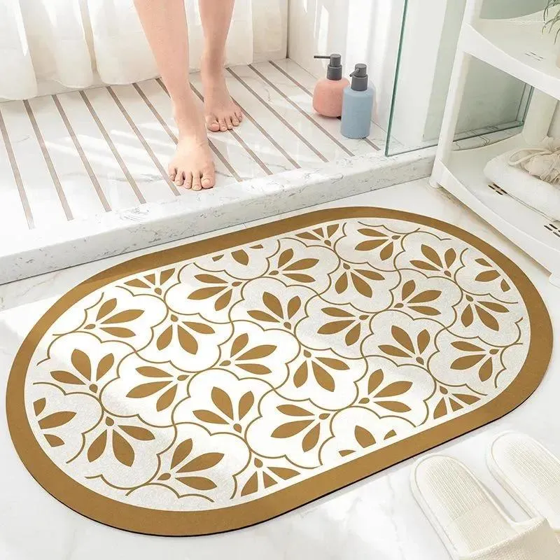 Tapis Décor À La Maison Tapis De Bain Antidérapant: Petit Tapis Pour Salle De Bain Douche Cuisine Chambre - Tapis D'entrée De Porte 60x90cm