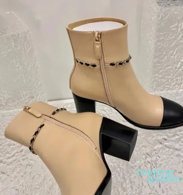 Najnowsze krótkie buty dla kobiet z górną górną i podszewką, Sheepskin Side Zipper6 Rozmiar